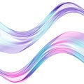 Abstract multicolored waves on white background Royalty Free Stock Photo