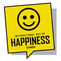 International day of Happiness