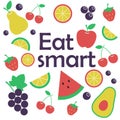 Eat smart. Healthy lifestyle concept.