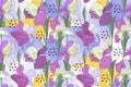 Floral vector seamless pattern.