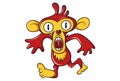 Vector Cartoon Illustration Of Cute Monkey.