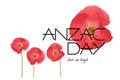 Anzac day vector illustration.