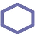 Hexagon Isolated Vector Icon which can easily modified or edit Royalty Free Stock Photo