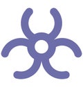 Biohazard Isolated Vector Icon which can easily modified or edit Royalty Free Stock Photo