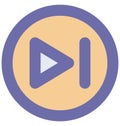 Forward Isolated Vector Icon which can easily modified or edit Royalty Free Stock Photo