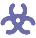Biohazard Isolated Vector Icon which can easily modified or edit Royalty Free Stock Photo