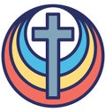 Christianity, cross Isolated Vector icon which can easily modify or edit Royalty Free Stock Photo