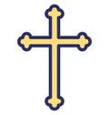 Christian cross, christianity Isolated Vector icon which can easily modify or edit Christian cross, christianity Isolated Vector Royalty Free Stock Photo