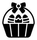 Basket, easter Isolated Vector icon which can easily modify or edit Royalty Free Stock Photo
