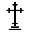 Christian cross, christianity Isolated Vector icon which can easily modify or edit Christian cross, christianity Isolated Vector Royalty Free Stock Photo