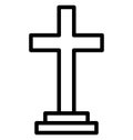 Christian cross, christianity Isolated Vector icon which can easily modify or edit Christian cross, christianity Isolated Vector Royalty Free Stock Photo