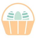 Basket, easter Isolated Vector icon which can easily modify or edit Royalty Free Stock Photo