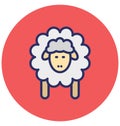 Mutton, ram Isolated Vector icon which can easily modify or edit Royalty Free Stock Photo