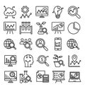 Explore and Analysis Isolated Vector icon which can easily modify or edit Explore and Analysis Isolated Vector icon which can eas