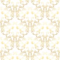 Abstract floral lace pattern, vector illustration. Royalty Free Stock Photo