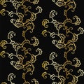 Abstract floral lace pattern, vector illustration. Royalty Free Stock Photo