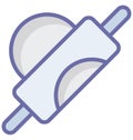 Bread roller Isolated Vector icon which can easily modify or edit Royalty Free Stock Photo