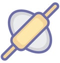 Bread roller Isolated Vector icon which can easily modify or edit Royalty Free Stock Photo