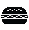 Fast food Isolated Vector icon which can easily modify or edit Royalty Free Stock Photo