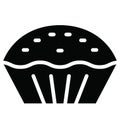 Basic RGB Bakery food Isolated Vector icon which can easily modify or edit