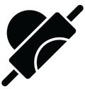 Basic RGB Bread roller Isolated Vector icon which can easily modify or edit Bread roller Isolated Vector icon which can easily mod Royalty Free Stock Photo