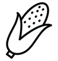 Basic RGB Corn Isolated Vector icon which can easily modify or edit Corn Isolated Vector icon which can easily modify or edit Royalty Free Stock Photo