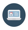 Property Website Color Isolated Vector Icon which can easily modify or edit