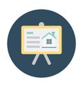 Property Presentation Color Isolated Vector Icon which can easily modify or edit Royalty Free Stock Photo