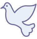 Dove Isolated Vector Icon which can easily modify or edit Royalty Free Stock Photo