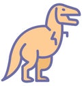 Dinosaur Isolated Vector Icon which can easily modify or edit Dinosaur Isolated Vector Icon which can easily modify or edit Royalty Free Stock Photo