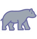 Bear Isolated Vector Icon which can easily modify or edit Royalty Free Stock Photo