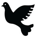 Dove Isolated Vector Icon which can easily modify or edit Royalty Free Stock Photo