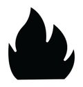 Basic RGB Fire Isolated Vector Icon which can easily modify or edit Royalty Free Stock Photo