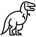 Dinosaur Isolated Vector Icon which can easily modify or edit Dinosaur Isolated Vector Icon which can easily modify or edit Royalty Free Stock Photo
