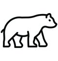 Bear Isolated Vector Icon which can easily modify or edit Bear Isolated Vector Icon which can easily modify or edit Royalty Free Stock Photo