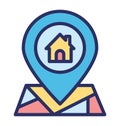 Basic RGB Home location Isolated Vector Icon which can easily modify or edit Home location Isolated Vector Icon which can easily m