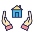 Home protection Isolated Vector Icon which can easily modify or edit Royalty Free Stock Photo