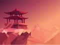 Mountain design background illustration