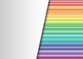 Abstract Rainbow Colors Horizontal Stripes Texture Background with An Overlaid Blank White and Grey Gradient Layer