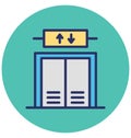 Elevator Isolated Vector Icon which can easily modify or edit Elevator Isolated Vector Icon which can easily modify or edit Royalty Free Stock Photo