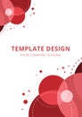 Abstract , Template Design, Circle red Tone