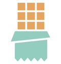 Choco bar Isolated Vector Icon which can easily modify or edit Royalty Free Stock Photo