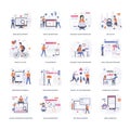 Project Development Illustrations Pack Royalty Free Stock Photo