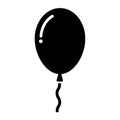 Balloon.Air Balloon icon isolated. Modern simple flat birthday baloon sign. Celebration, internet concept. Trendy vector helium ba