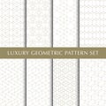 Luxury geometric vector patterns pack Royalty Free Stock Photo