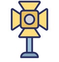 Camcorder light Isolated Vector Icon which can easily modify or edit Royalty Free Stock Photo