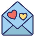 Envelope Isolated Vector Icon which can easily modify or edit Royalty Free Stock Photo