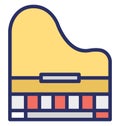 Clavichord Isolated Vector Icon which can easily modify or edit
