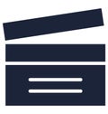 Clapboard Isolated Vector Icon which can easily modify or edit Clapboard Isolated Vector Icon which can easily modify or edit Royalty Free Stock Photo