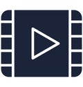 Multimedia Isolated Vector Icon which can easily modify or edit Royalty Free Stock Photo